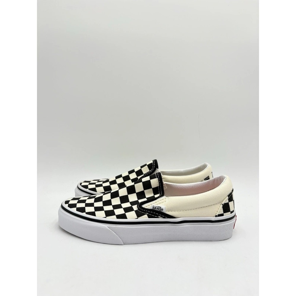 VANS Classic Slip-On Checkerboard Black/White Shoes Unisex Mens 5 Womens 6.5